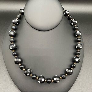 Vintage Polka Dot Mod Necklace 18in
